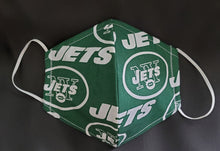 Load image into Gallery viewer, Jets Print Fabric face mask
