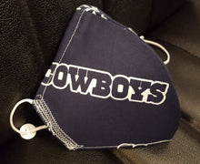 Load image into Gallery viewer, Dallas Cowboys Fabric print Mask
