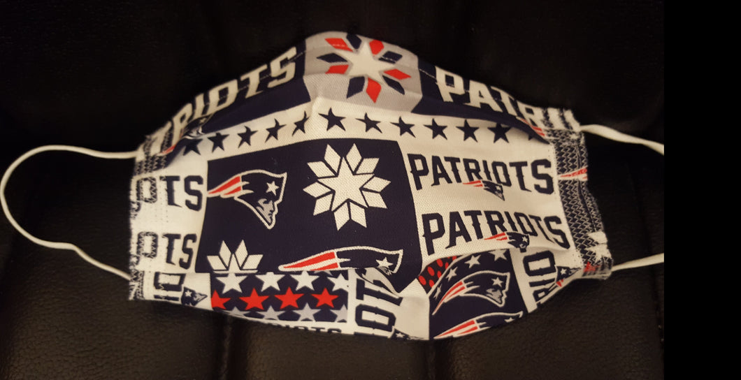 Patriots Fabric Print Mask