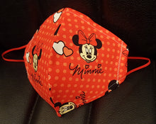 Load image into Gallery viewer, Mini Mouse Fabric Print Mask
