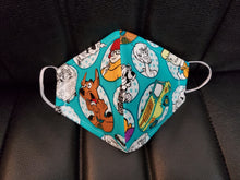 Load image into Gallery viewer, Scooby Doo print face mask -
