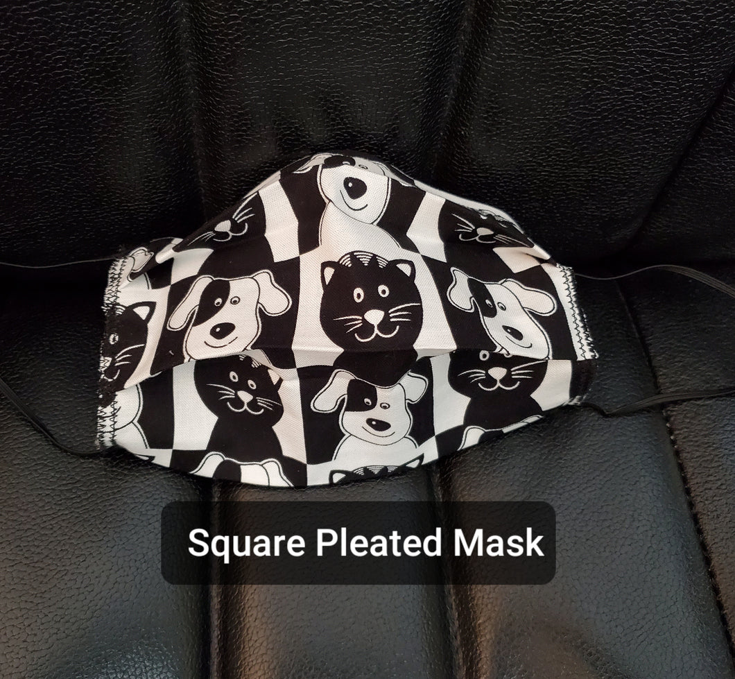 Cats and Dogs- Animal Print Fabric Mask