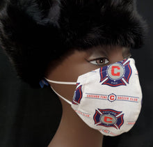 Load image into Gallery viewer, Chicago Fire Print face mask-

