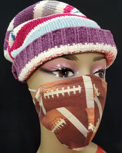 Load image into Gallery viewer, Football Print face mask

