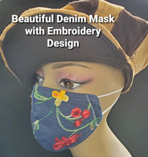 Load image into Gallery viewer, Denim Face mask - Germ Freak by DenaTyson
