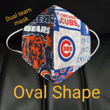 Load image into Gallery viewer, Chicago Bears- Chicago Sox Print Fabric face mask
