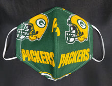 Load image into Gallery viewer, GreenBay Packers Print Face Mask-
