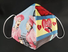 Load image into Gallery viewer, I Love Lucy Fabric Print Mask
