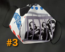 Load image into Gallery viewer, The Three Stooges Fabric Print Mask
