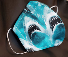 Load image into Gallery viewer, Jaws Fabric Print Face Mask-
