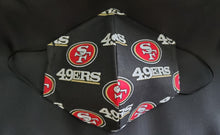 Load image into Gallery viewer, 49ers Print Fabric face mask
