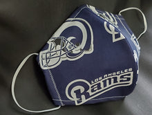 Load image into Gallery viewer, Rams Print Fabric face mask
