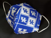 Load image into Gallery viewer, University of Kentucky Print Fabric face mask

