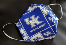 Load image into Gallery viewer, University of Kentucky Print Fabric face mask
