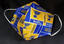 Load image into Gallery viewer, St Louis Blues Print Fabric face mask
