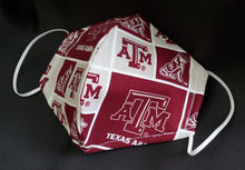 Load image into Gallery viewer, Texas A&amp;M Print Fabric face mask
