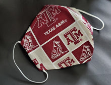 Load image into Gallery viewer, Texas A&amp;M Print Fabric face mask
