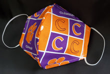 Load image into Gallery viewer, Clemson Print Fabric face mask
