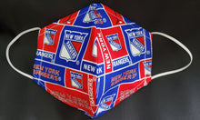 Load image into Gallery viewer, New York Rangers Print Fabric face mask

