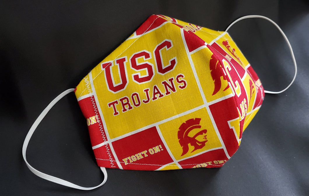 USC Trojans Print Fabric face mask