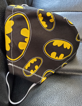 Load image into Gallery viewer, Batman Fabric Print Face Mask
