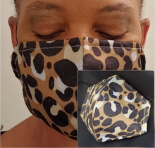 Load image into Gallery viewer, Leopard Print Face Mask with Filter

