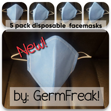 Load image into Gallery viewer, Disposable face mask, Germ Freak Disposable face mask - Germ Freak by DenaTyson
